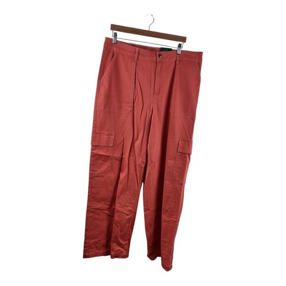 Wild Fable Wide Leg Cargo pants Brick Color Size XXL 32" inseam - Picture 1 of 5